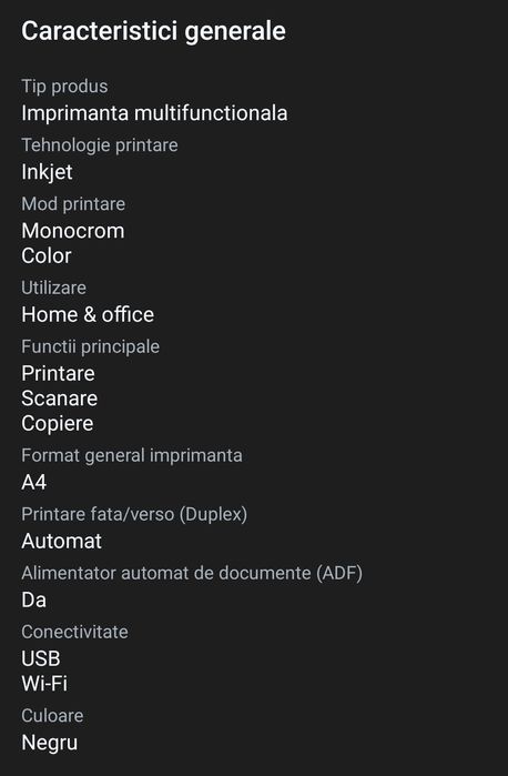Imprimanta Inkjet Brother DCP-T720DW desigilata