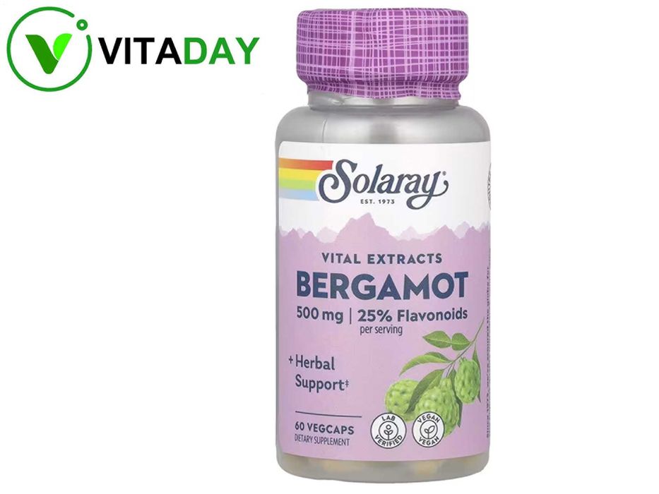 Solaray Bergamot бергамот, 60 растительных капсул
