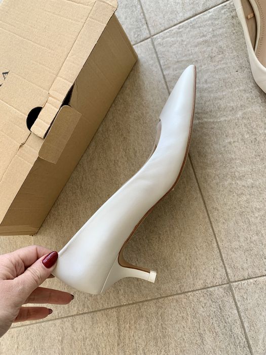 Естествена кожа обувки Zara чисто нови