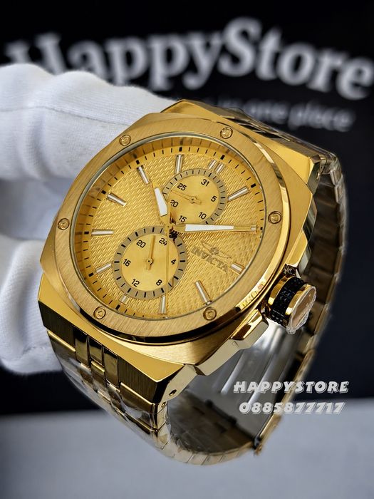 INVICTA Sea Vulture Gold 46 mm, Инвикта нов мъжки часовник