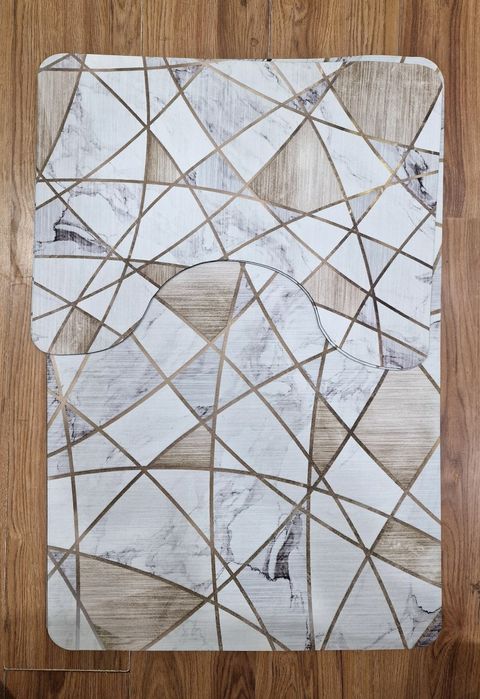 Коврик для ванной хай-тек, водонепроницаемый, 90×60 см