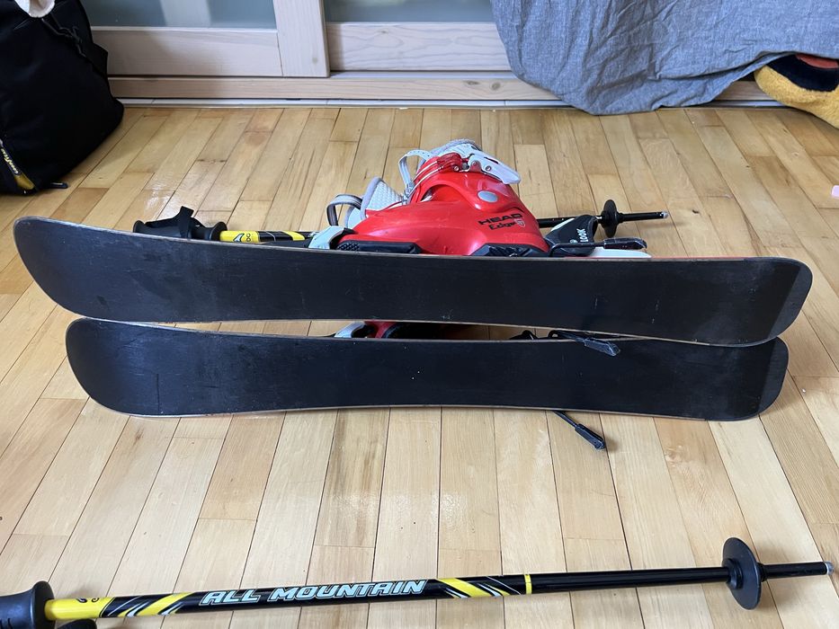 Детски Ски комплект - ски 70см + обувки EU25 + щеки