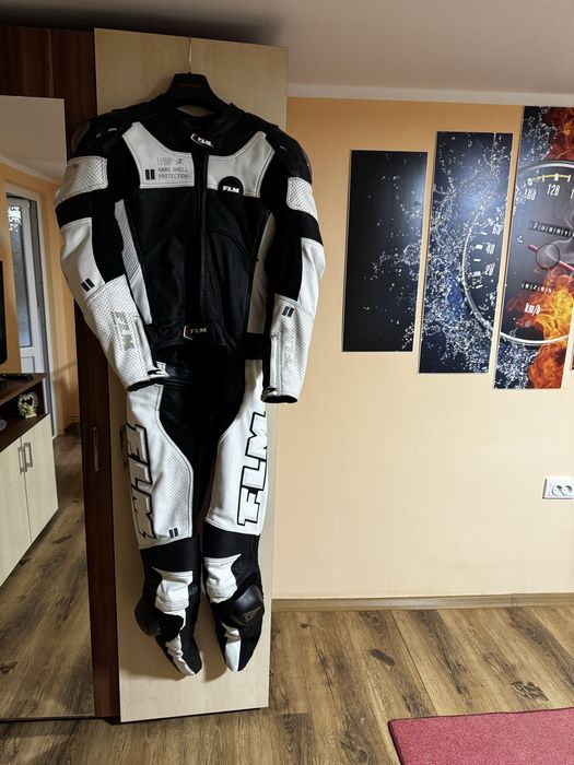 Costum din piele moto FLM