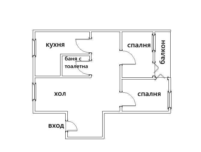 тристаен апартамент в центъра бул. Витоша