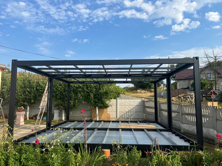 Cadru metalic container modular 6x3 m – kit demontabil cu șuruburi