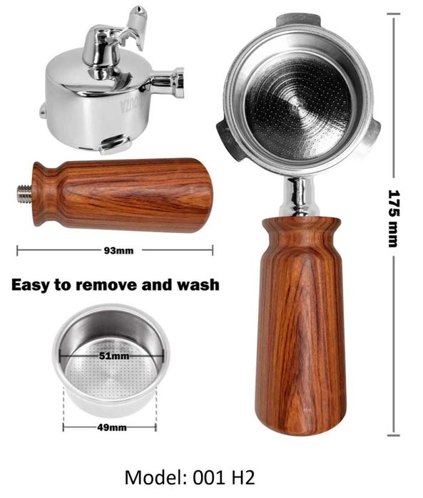 Ръкохватка портафилтър за Delonghi и много други кафемашини