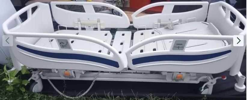 Pat electric medical  de spital cu telecomanda ,saltea ,targa/targi