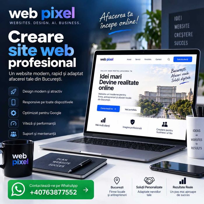 Creare site web, Web Design, Magazin Online, AI – București