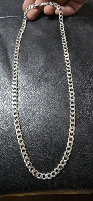 Lant cuban argint masiv 65 cm