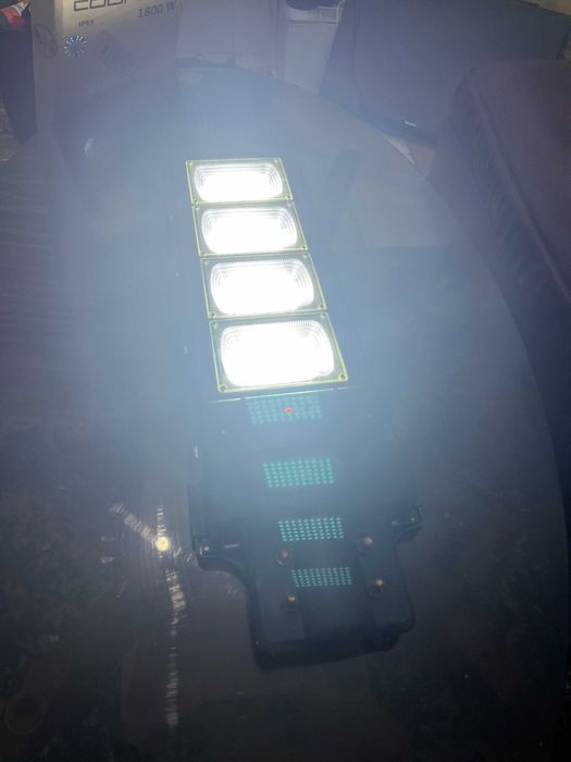 Мощна улична Соларна Лед лампа COBRA 1800W + СТОЙКА