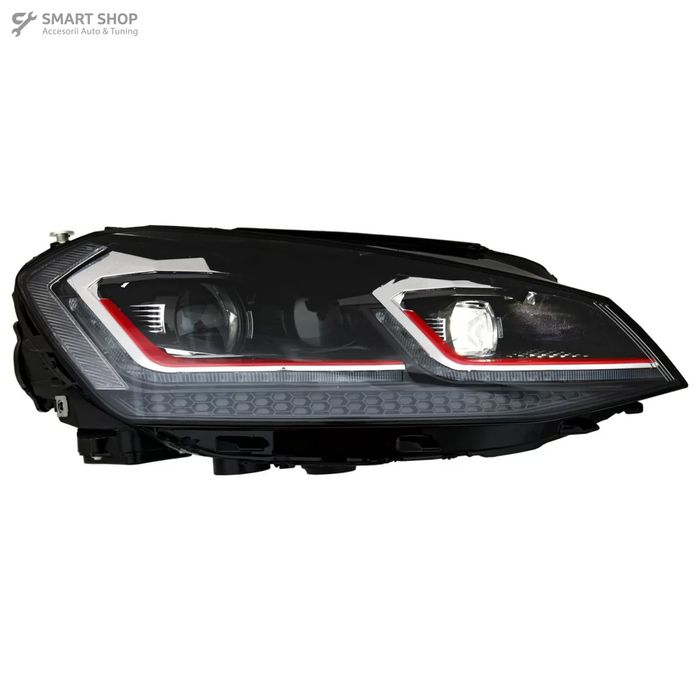 Faruri LED VW Golf 7 VII (2012-2017) Facelift G7.5 GTI Look cu Semnal