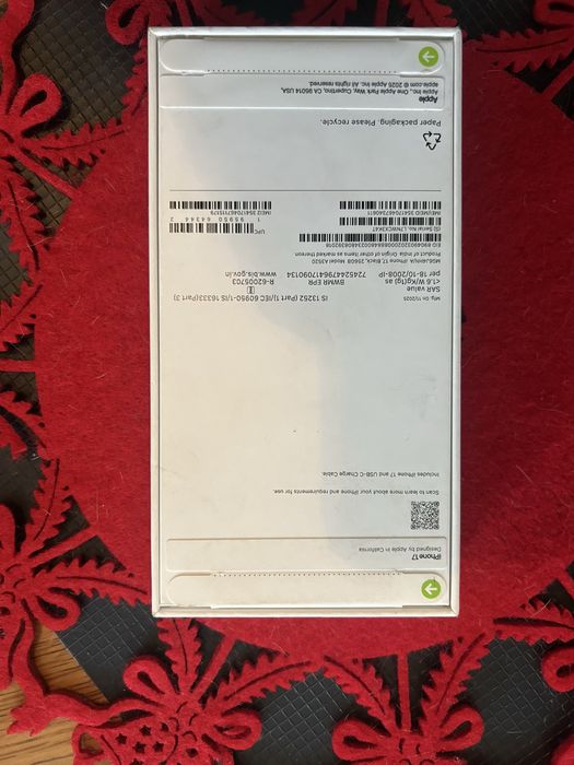 Iphone 17  254g black