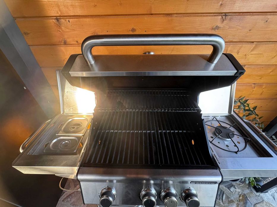 Grătar pe gaz NATERIAL Hudson 3+1 arzătoare