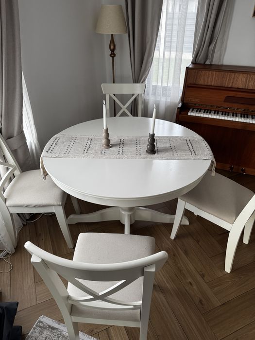 Masa extensibila Ingatorp + 4 scaune