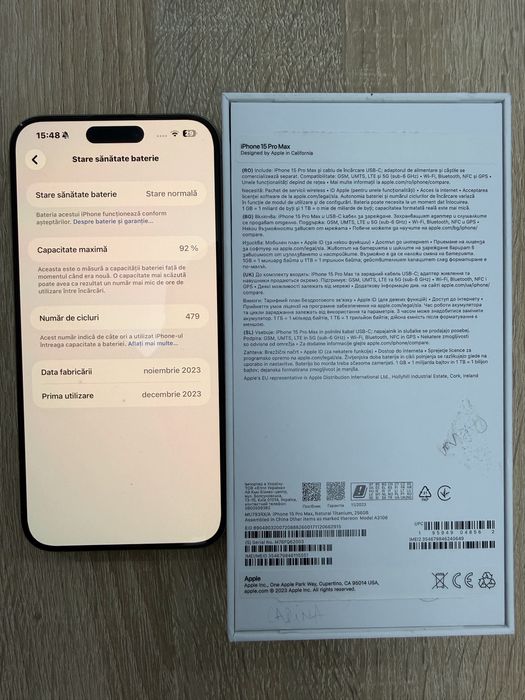 iPhone 15 Pro Max Natural Titanium 256 GB