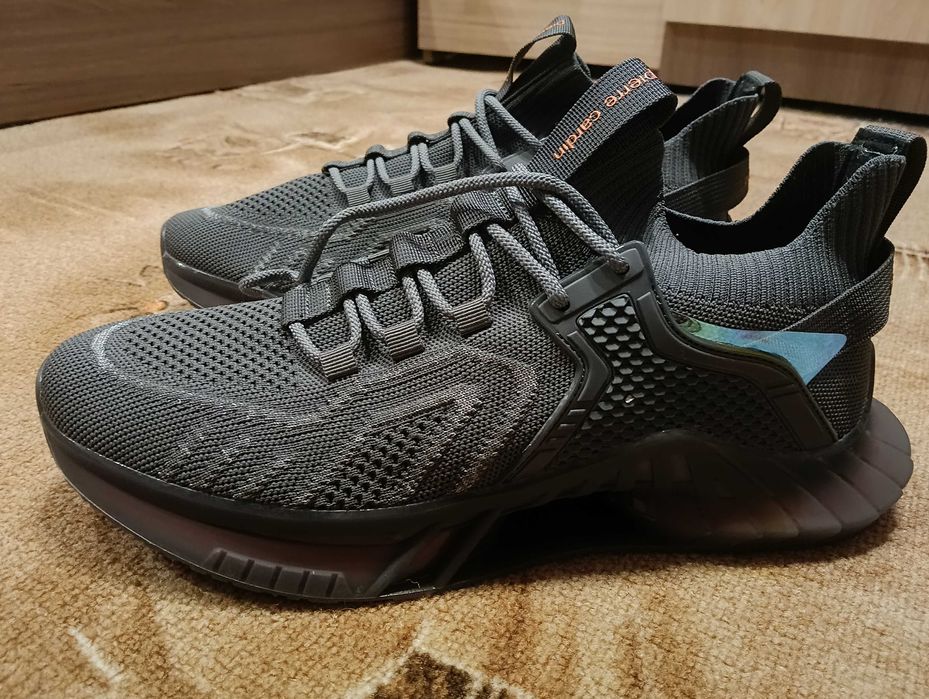 Чисто нови летни Мъжки маратонки Pierre Cardin Сиви, Текстилни, Леки