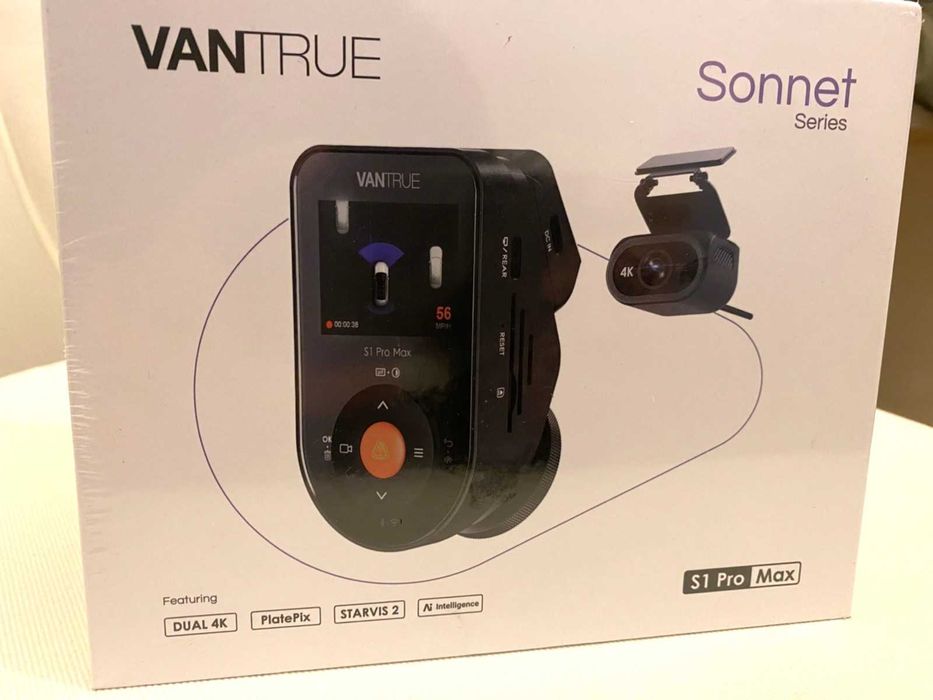 Видеорегистратор VANTRUE S1 Pro Max с управление и окабеляване