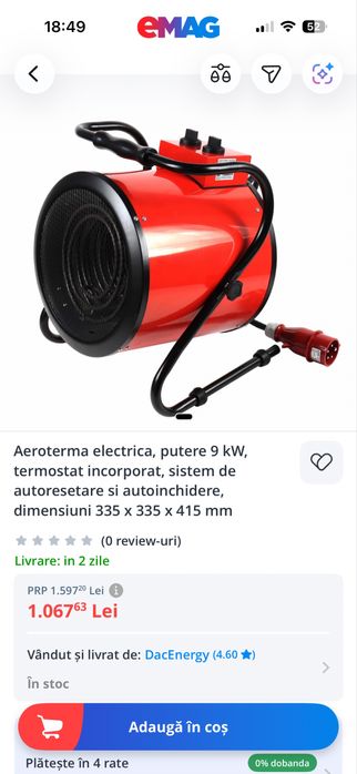 Aeroterma electrica