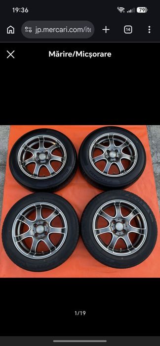 Jante aluminiu Eurotech 15 inch