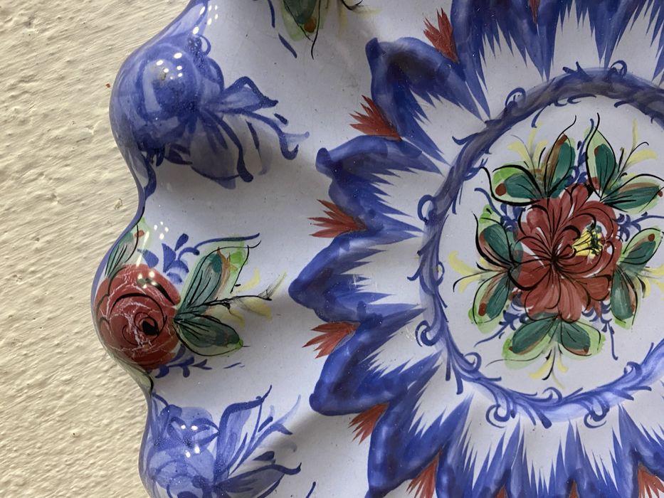 Португалско пано за стена кобалтово синьо 40 см