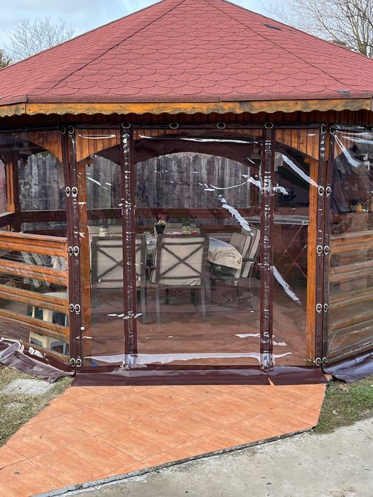 Uși garaj / închidem terase folie transparent