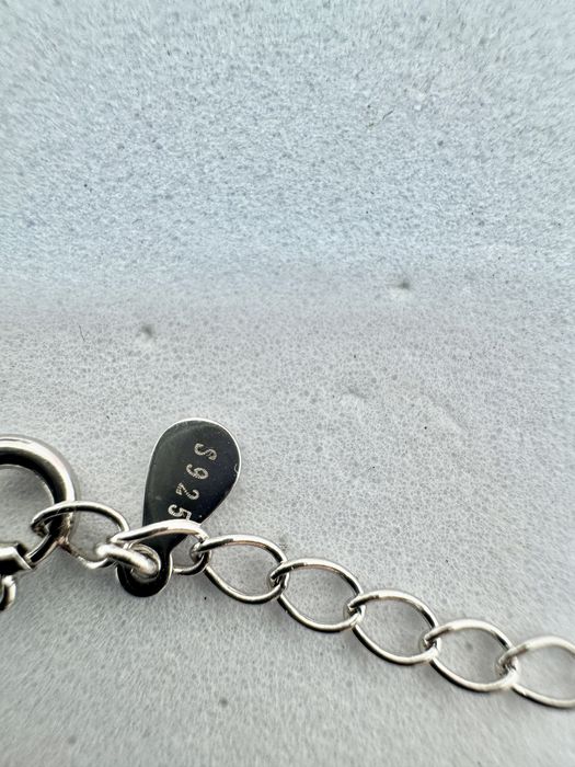 Сребърно колие с мойсанит (Диамамт) 0.5 карата