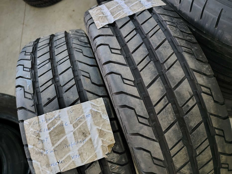 2бр.Почти НОВИ летни гуми CONTINENTAL 195 65 16C цена за брой