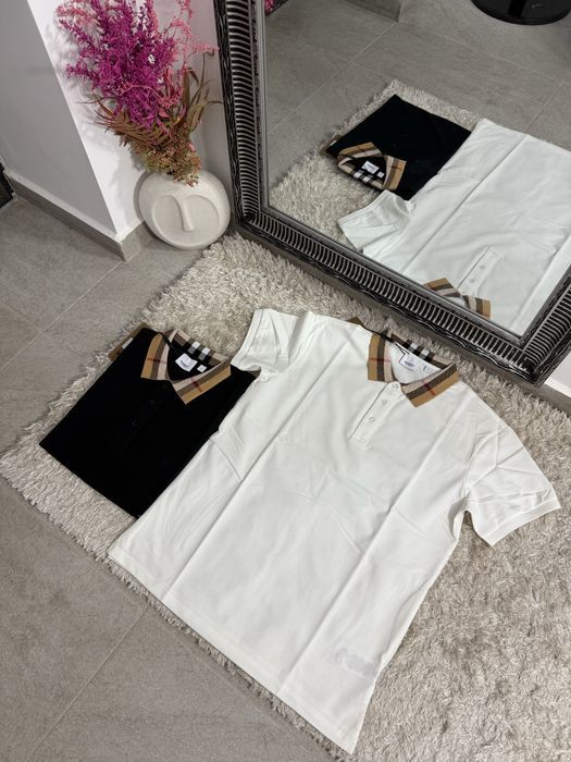 Tricou polo Burberry bumbac 100% colectie noua