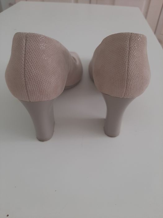 Pantofi/sanda dama piele naturala cu platforma si toc