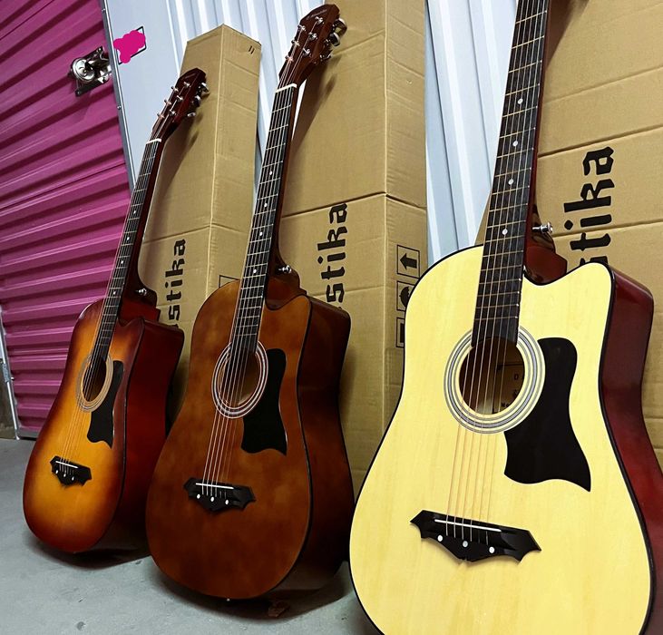 Chitara acustica simpla 38" Incepatori, Copii >10 ani, 6 corzi metal