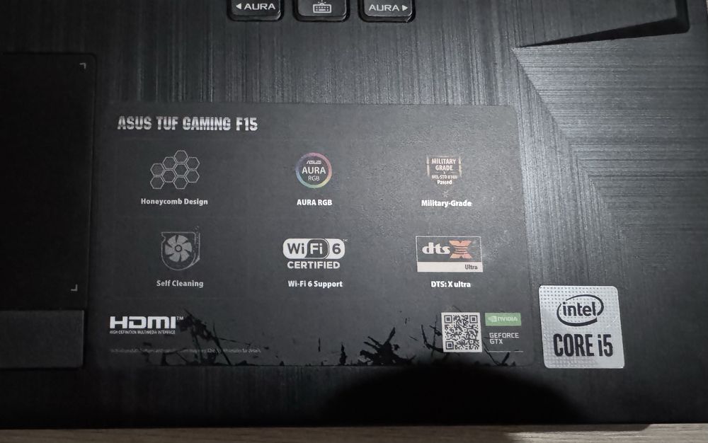 Продаю Б/У ноутбук ASUS TUF gaming F15 15.6