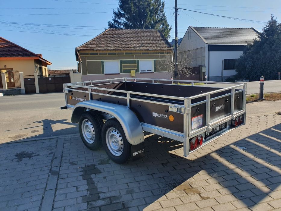 Remorca Vesta 25 WDA 750 kg 2.5 m x 1.35 m