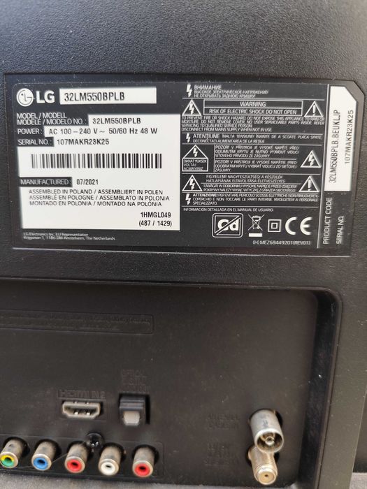 LG 32LM550BPLB Led tv