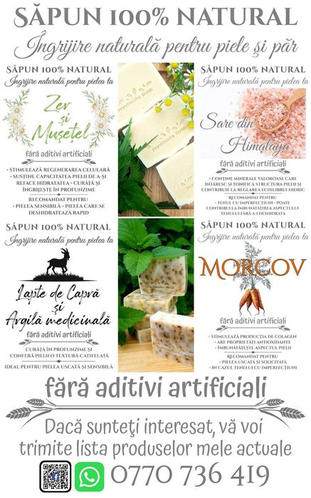 Săpun natural 100%, de casă