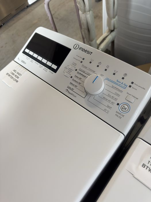 Masina de spalat rufe verticala 7kg Indesit BTW7251CFR factura si garantie 12 luni