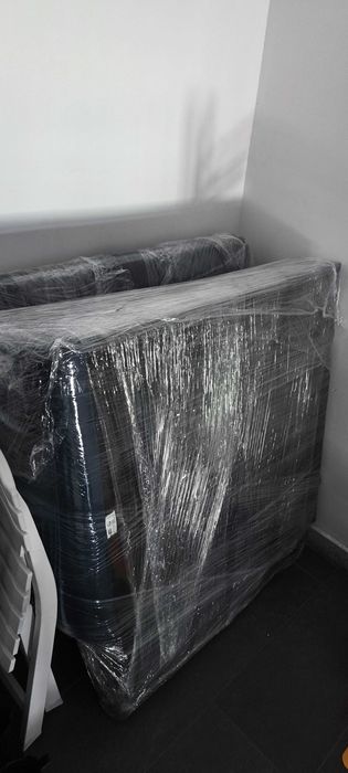 Разтегателен диван HARNDRUP тъмносин