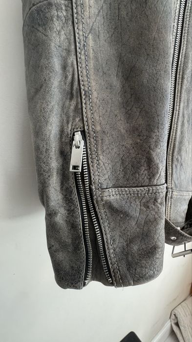 Кожаная куртка Zara M