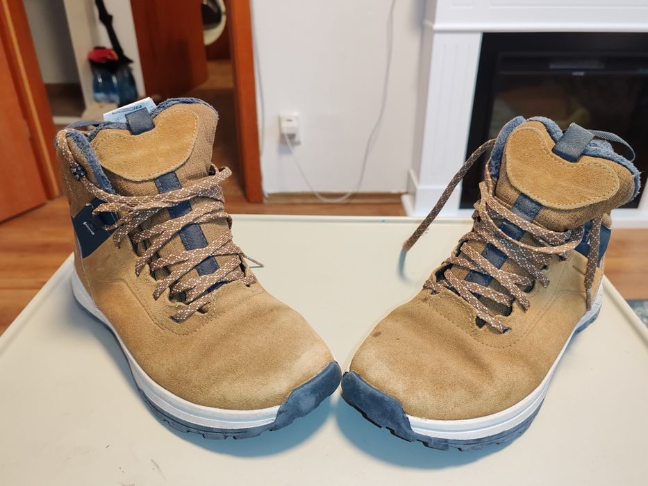 Ghete iarnă Quechua Waterproof, snow contact băieți Nr 37