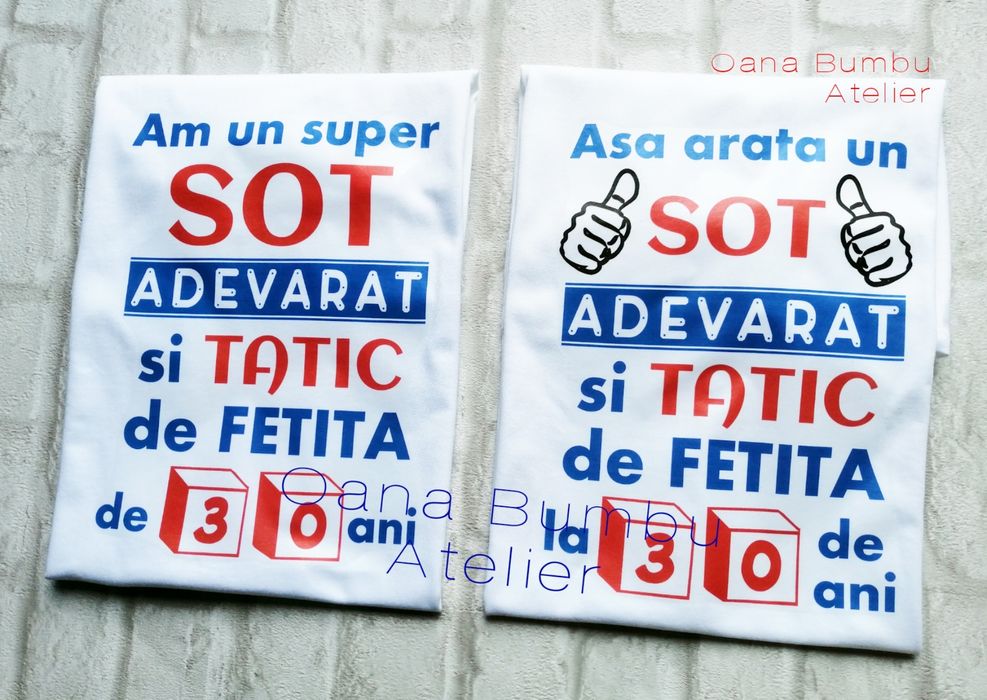 Tricouri aniversare pentru adulti si copii