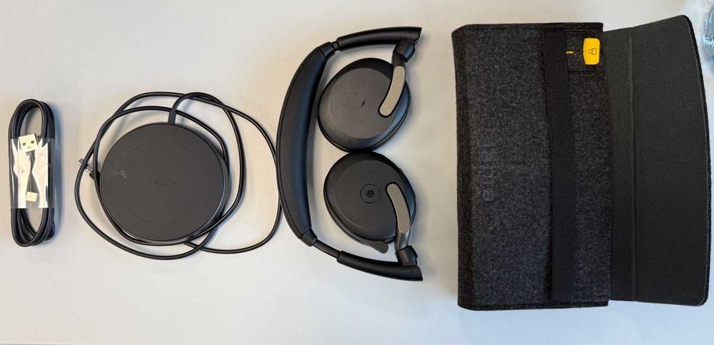 Headset слушалки с микрофон Jabra Evolve2 65 Flex MS + Wireless Charging