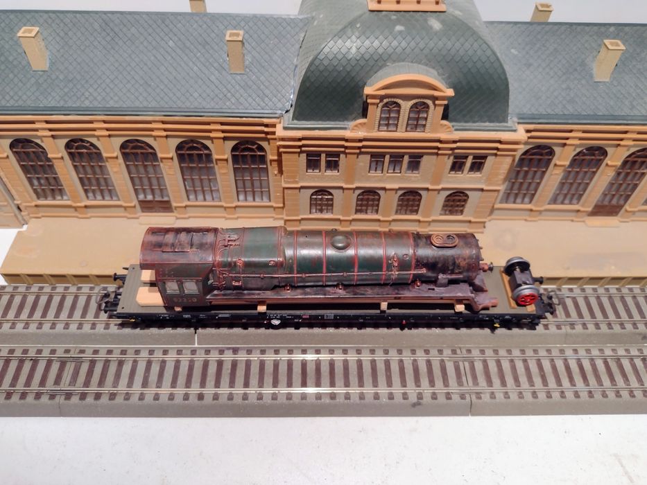 Macheta vagon platforma trenuleț Piko HO