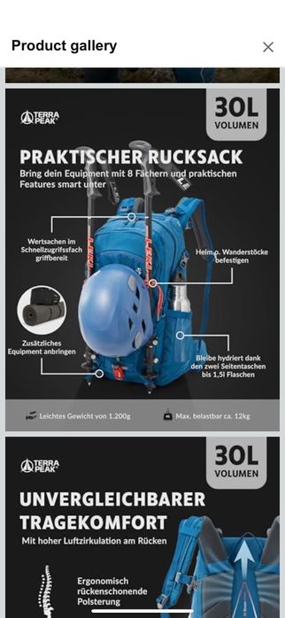 Rucsac  munte Terra Peak 30L Flex 30