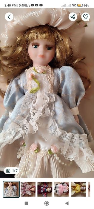 Papusi de colectie porțelan vintage