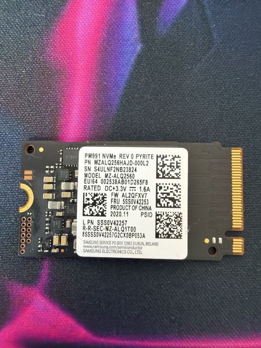 SSD NVMe Lenovo 256 GB M.2 2242 PCIe 4.0