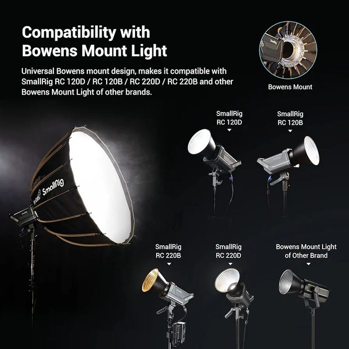 SmallRig RA-D85 Параболичен Софтбокс 85см с Bowens Mount