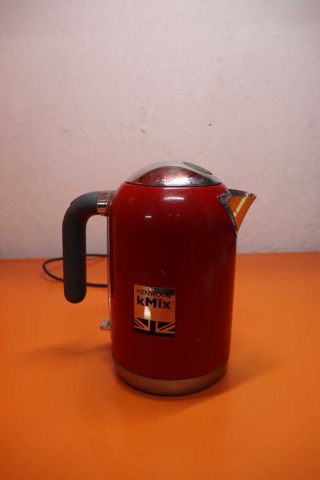 Електрическа кана Kenwood kMix 1 л Червена 2200 W - Kenwood kMix, 1 л, Червен, Метал, Бутони, Бутон, Неръждаема стомана