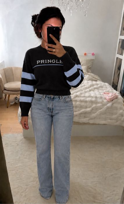 Pulover negru Pringle of Scotland x H&M, mărimea S