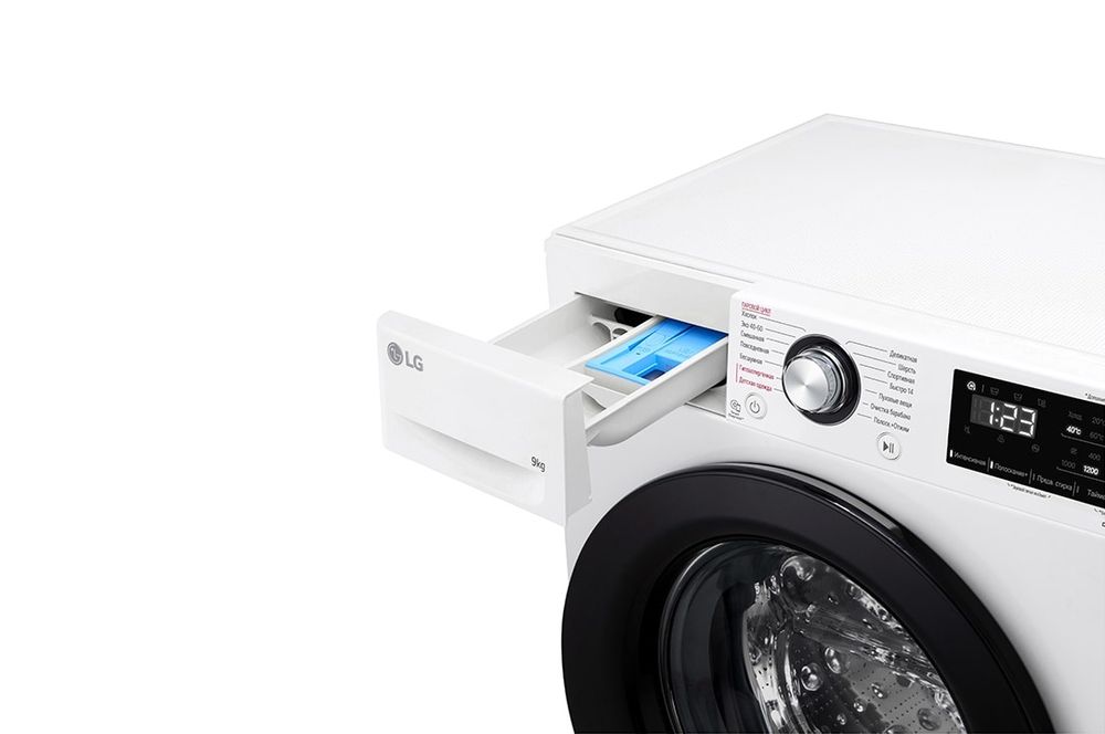 Стиральная машина LG 9 кг - AIDD™ | Steam™ | Элегантный дизайн