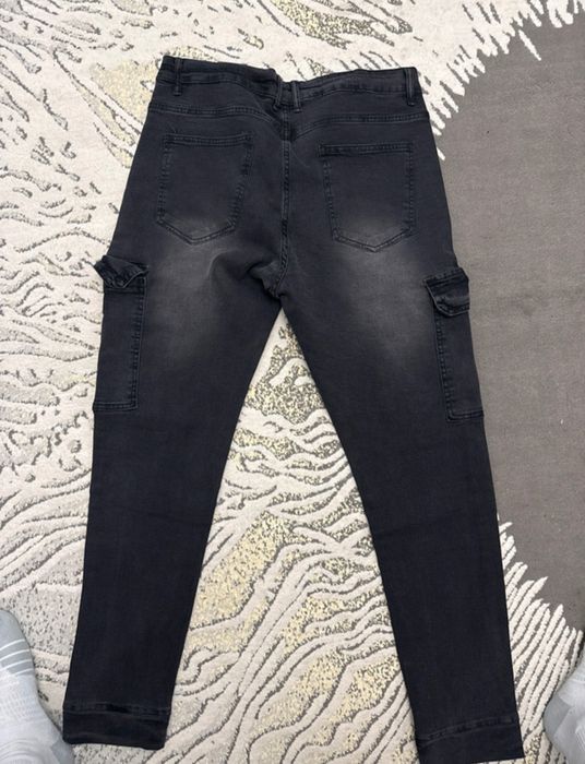 Blugi slim cargo