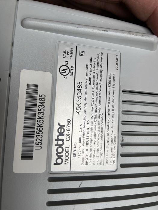 Печатная машинка Brother GX-6750